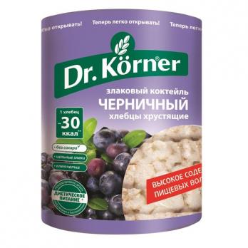 Хлебцы DR KORNER Злаковый коктейль черничный 100г