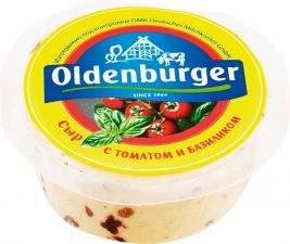 Сыр OLDENBURGER с томатом и базиликом 50% цилиндр без змж 350г