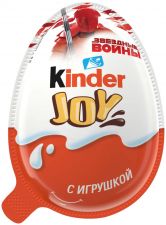 Изделие кондитерское KINDER JOY с игрушкой вафельные хруст шарики покрытые какао в креме 20г