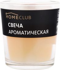 Свеча HOMECLUB аромат. в стакане ваниль (Россия) HOME CLUB аромат. в стакане ваниль
