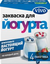 Закваска VIVO для Йогурта без змж 0,5г*4пак