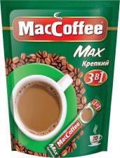 Кофе растворимый MACCOFFEE Max крепкий 3 в 1 м/у 20пак