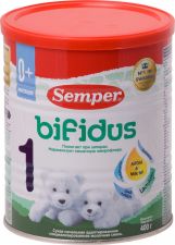 Д/п смесь SEMPER 1 Бифидус молочная с 0 мес ж/б 400г
