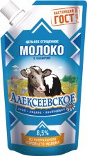Молоко сгущенное АЛЕКСЕЕВСКОЕ ГОСТ сашет без змж 270г